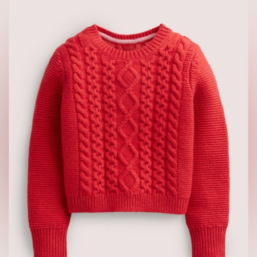 NWT Mini Boden Rockabilly Red Sweater